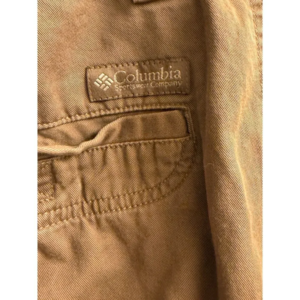 Columbia‎ Mens Cargo Shorts Size 40 Brown Casual Hiking 100% Cotton 9